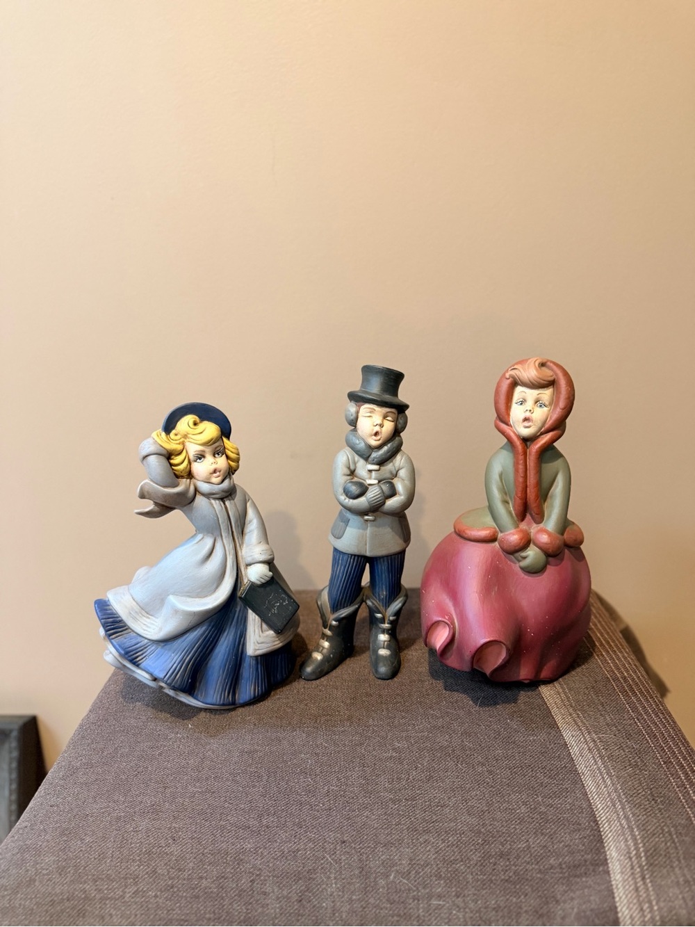 Vintage American Mold Set of Three Christmas Carolers